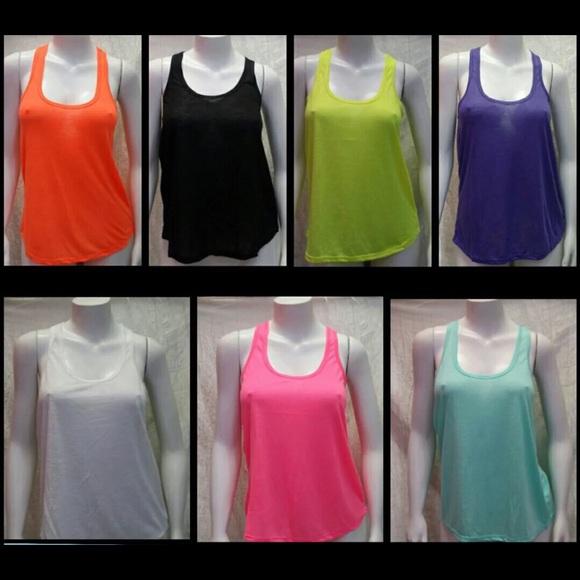 Black Racerback Muscle shirt top - Picture 2 of 5